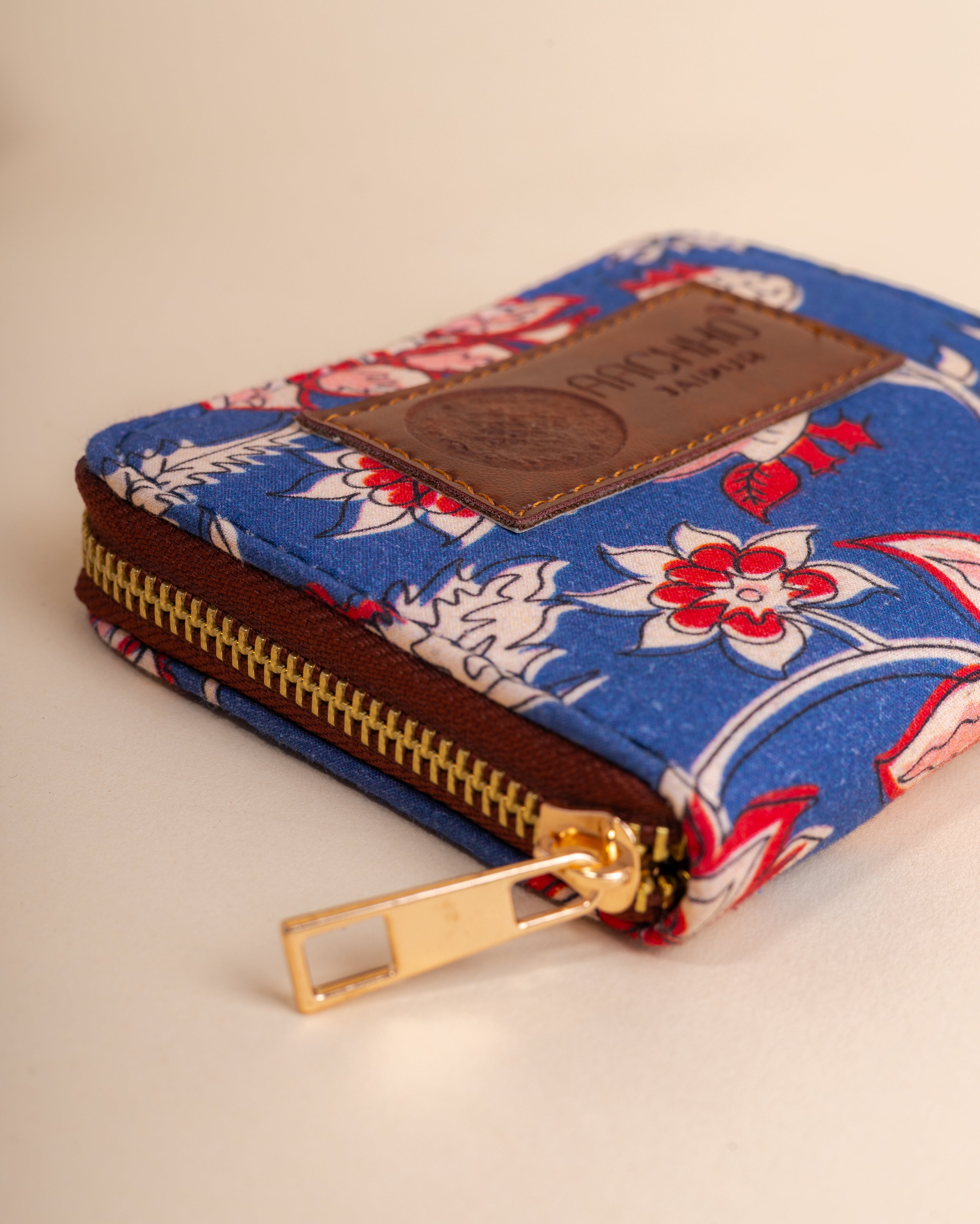 Blossom Blue Coin Pouch