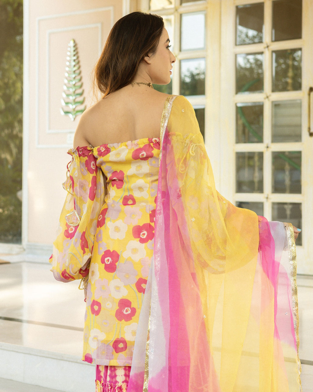 Shabbo Chanderi Sharara Set