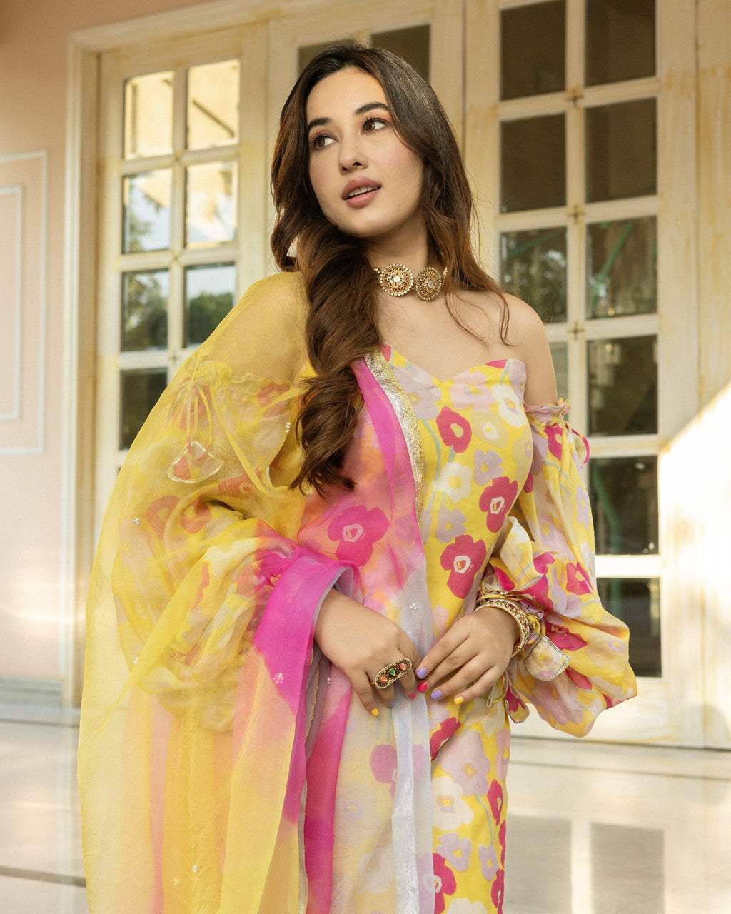Shabbo Chanderi Sharara Set