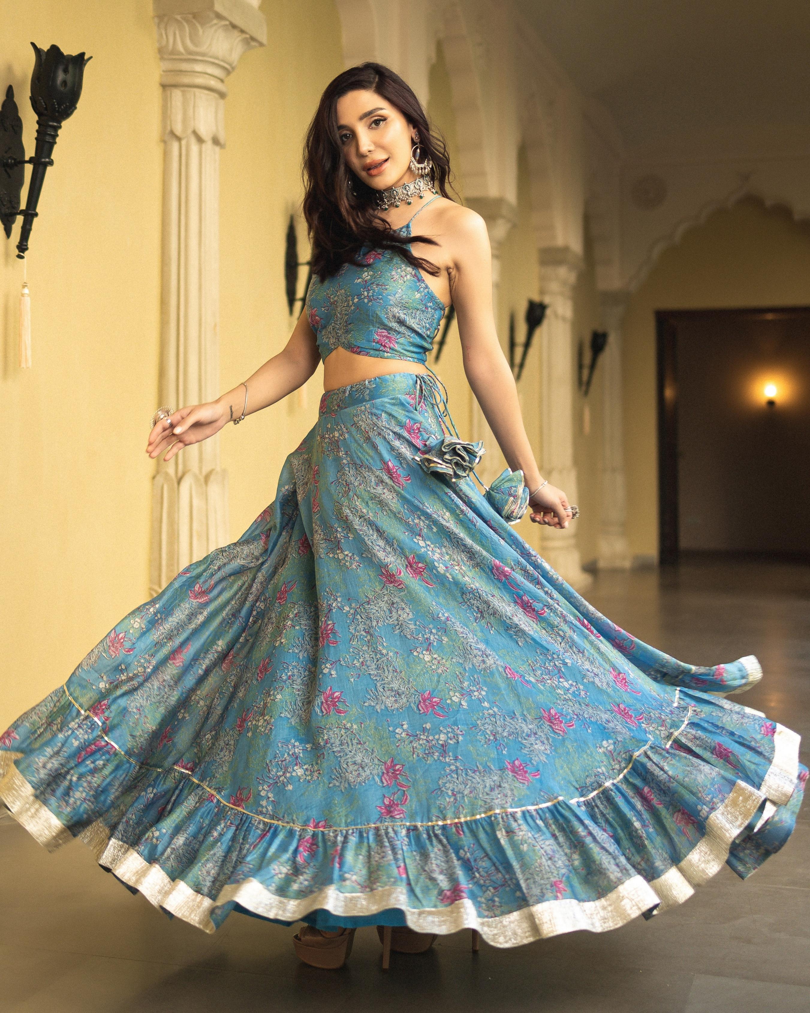 Inara Chanderi Lehenga Set