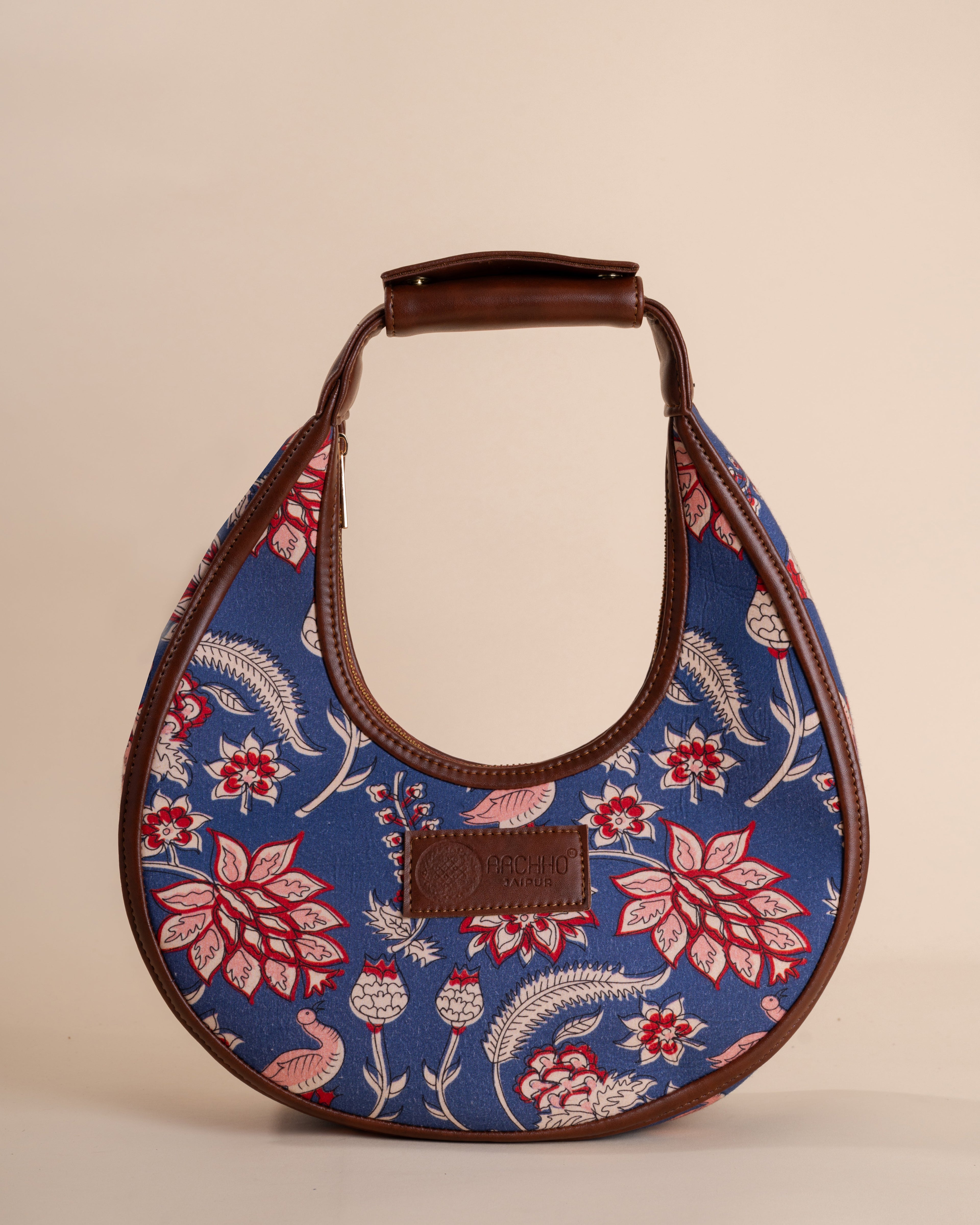 Bluebell Bloom Half Moon Bag