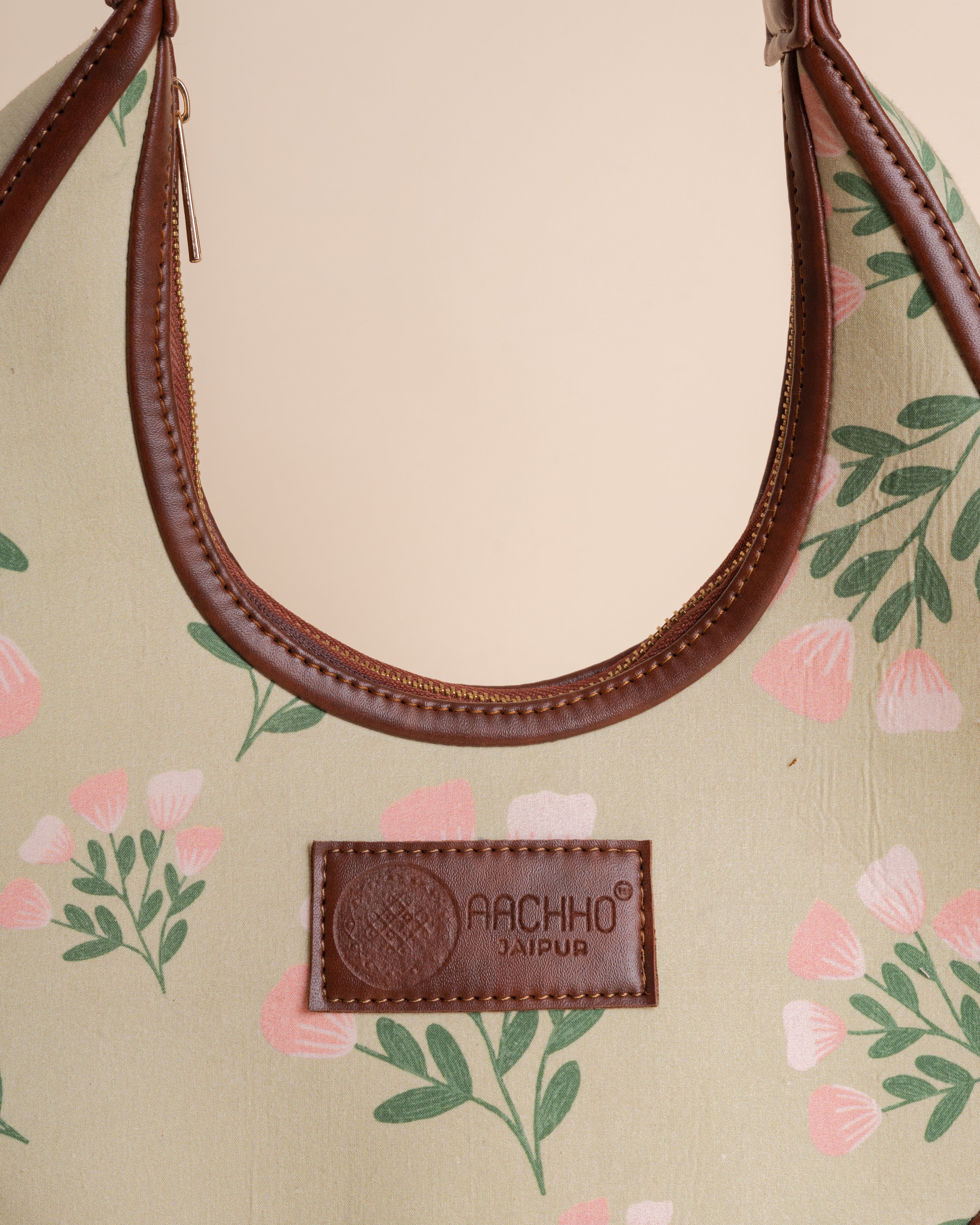Buttercup Bliss Green Half Moon Bag
