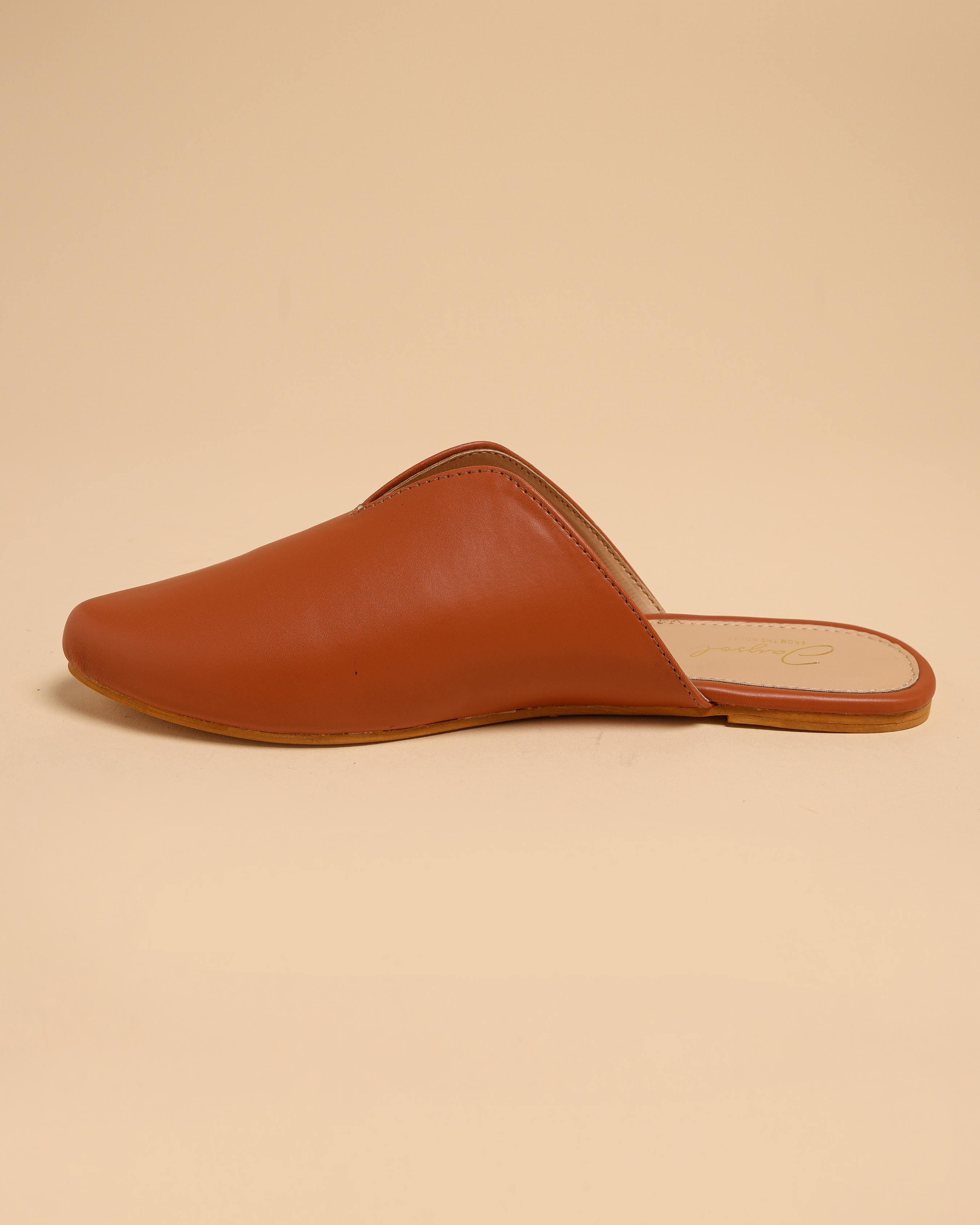 Coconut Shell Leather Mules